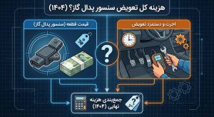 تعویض سنسود پدال گاز