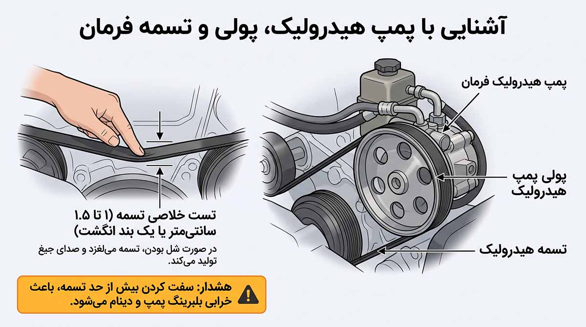 پمپ هیدرولیک و پولی ها