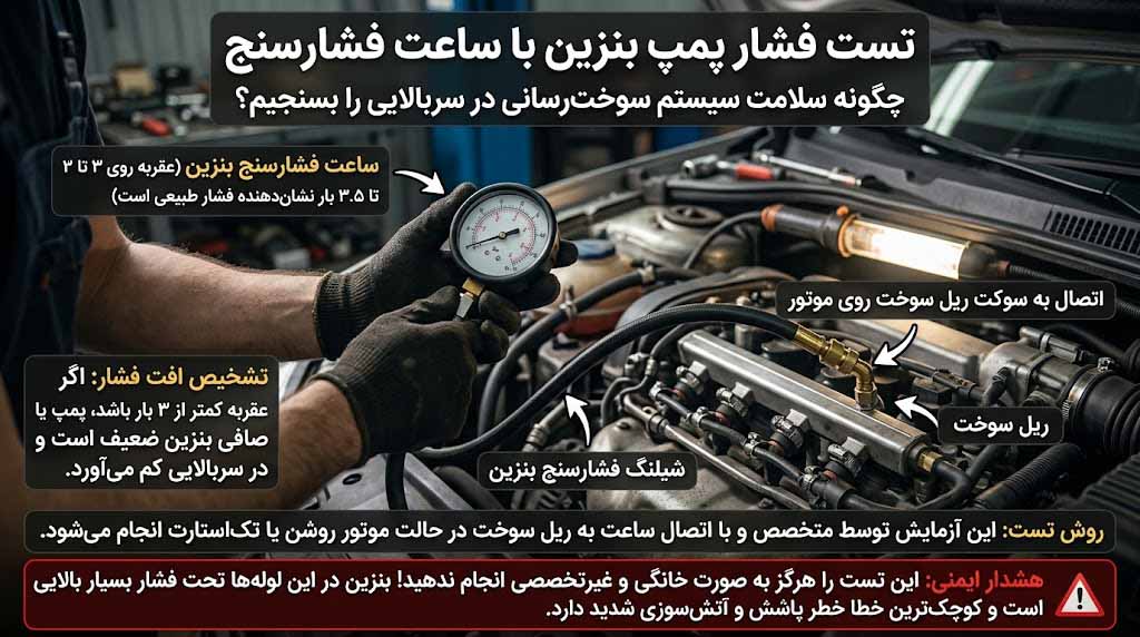 اتصال ساعت فشارسنج بنزین