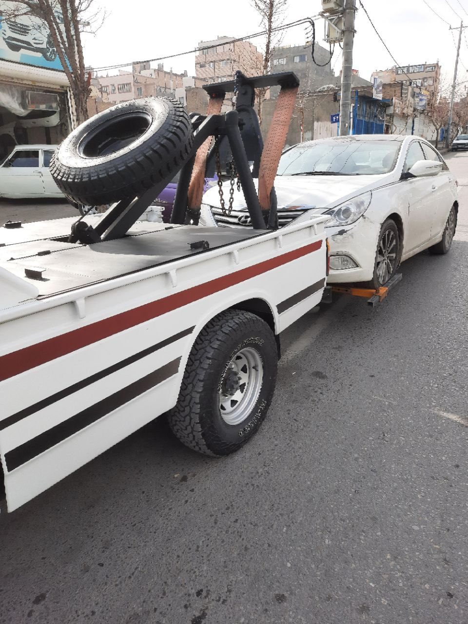 حمل خودرو هیوندای سارا احمدی در ساری 