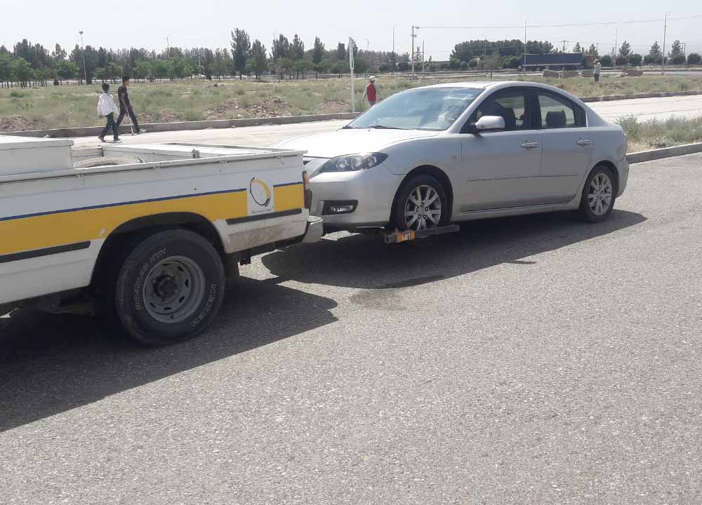 حمل خودرو خانوم پریسا کاظمی در تبریز