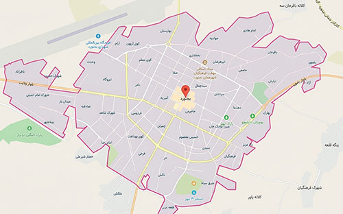 مناطق تحت پوشش امداد خودرو بجنورد